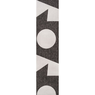 Lucian Modern Geometric Abstract Two-tone Indoor/Outdoor Area Rug
